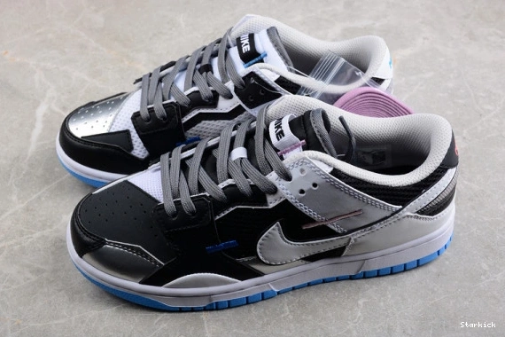 DN5381-001 Low Dunk Black Grey Blue Nike University Neutral Scrap White 1229